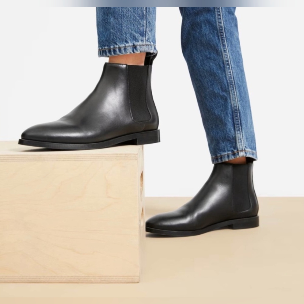 Everlane The Modern Utility Chelsea Boot Black Women's Size 6.5